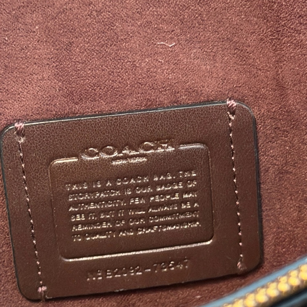 Coach Dreamer Shoulder Bag Black Leather Crossbody with Gold Accent - Picture 14 of 14